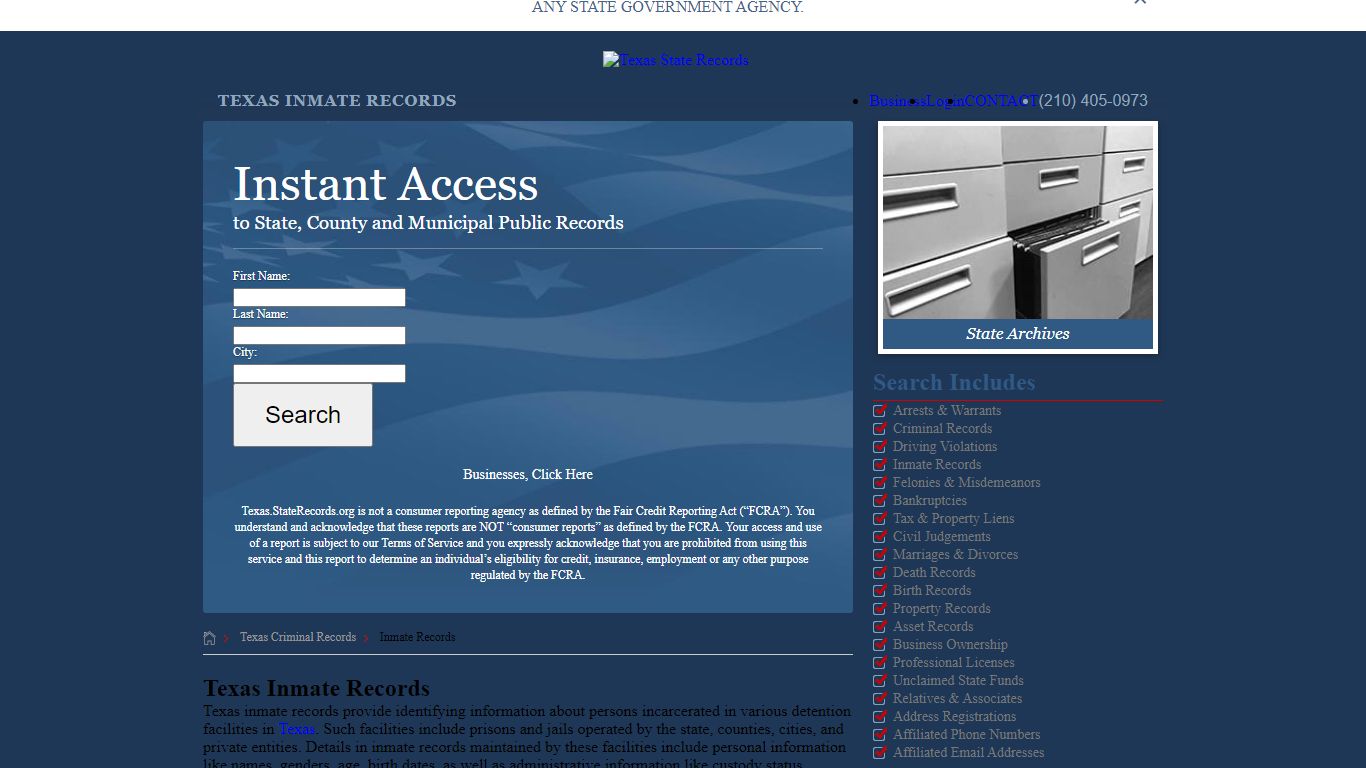 Texas Inmate Records | StateRecords.org